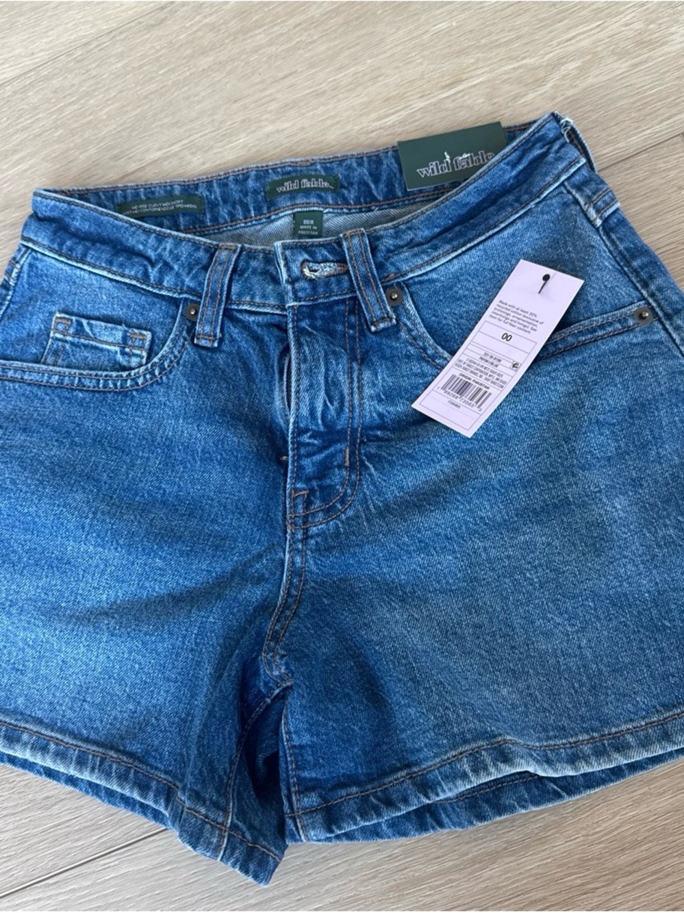 wild fable Classic Blue Denim High-Waist Women’s Shorts